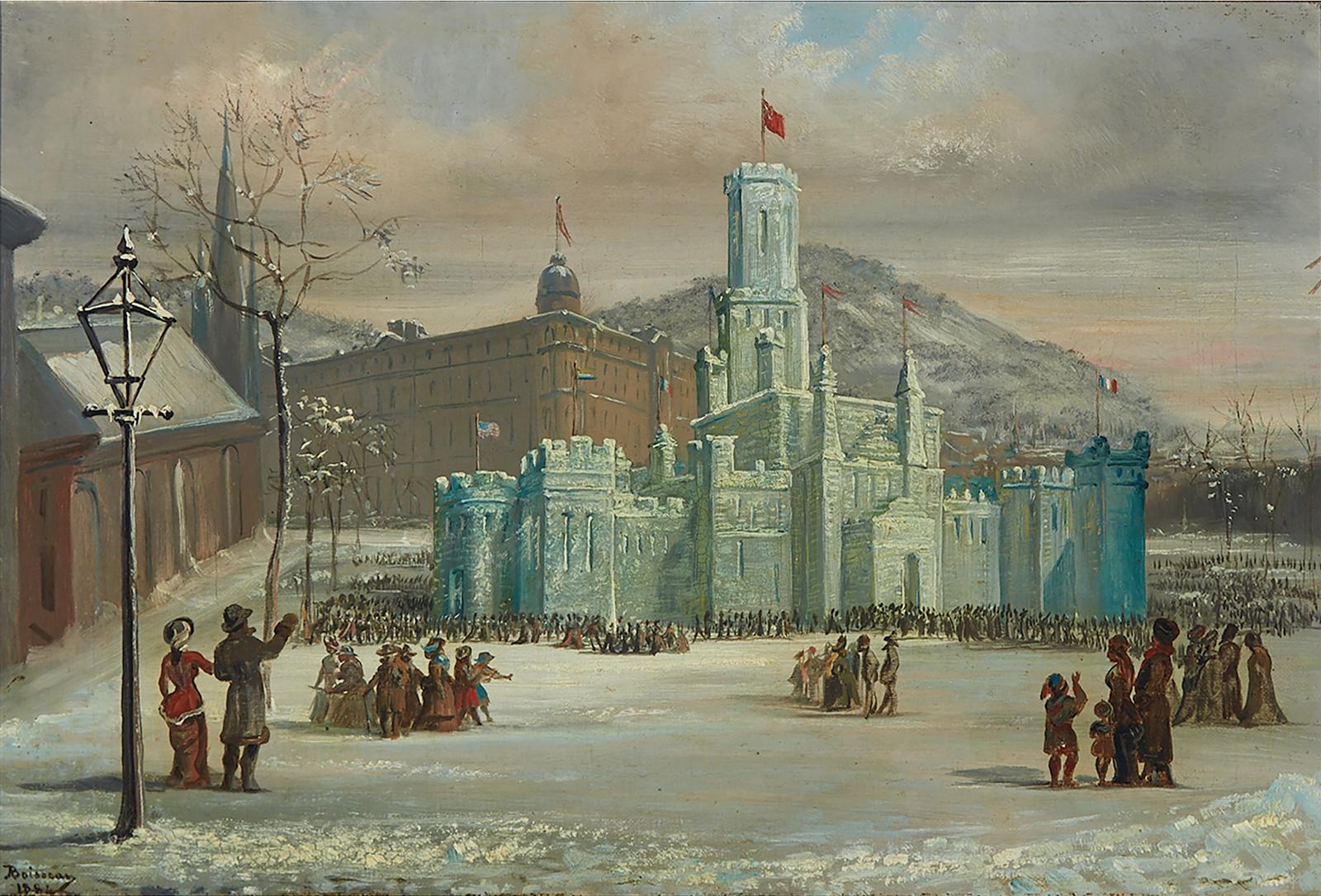 Alfred W. Boisseau (1823-1901) - Ice Palace, Montreal, 1884