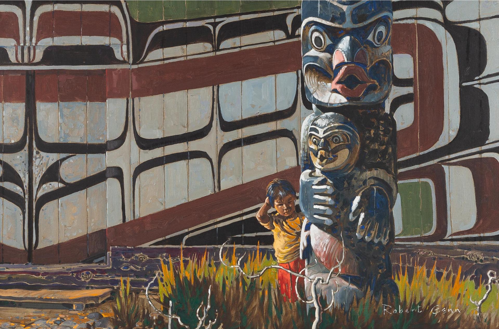 Robert Douglas Genn (1936-2014) - Haida Morning, 1972