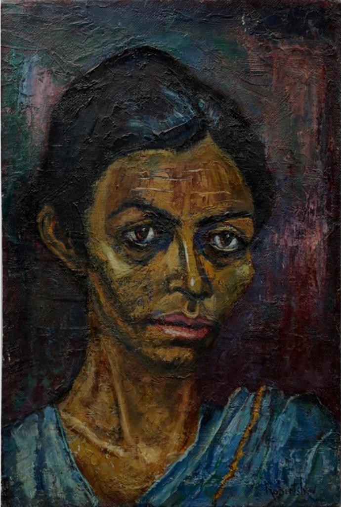 Ross Robertshaw (1919-1986) - Portrait Of East Indian Woman