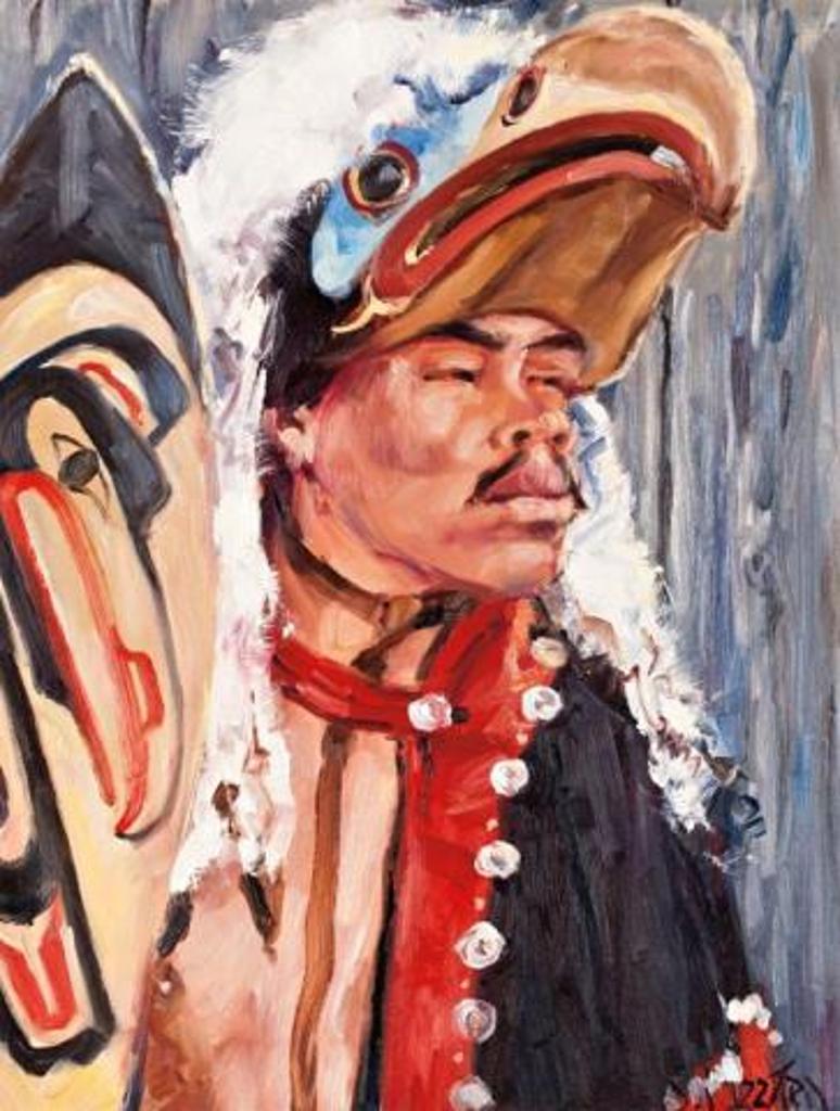 Daniel J. Izzard (1923-2007) - Canadian, Conrad - Haida Dancer, 1970s