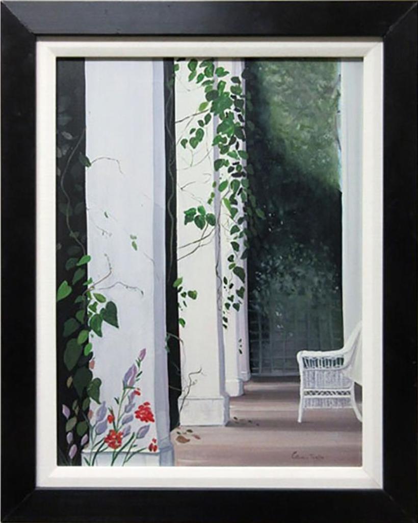 Claude M. Tremblay (1954) - Untitled (White Wicker Chair)