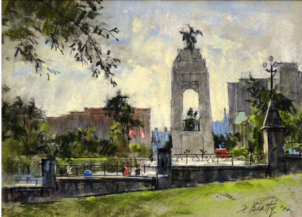 Frank T.M. Beatty (1900-1984) - Summer day near the National War Memorial - Ottawa