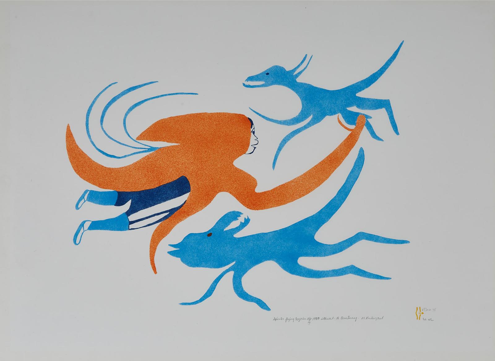 Myra Kukiiyaut (1929-2006) - Spirits Flying Together
