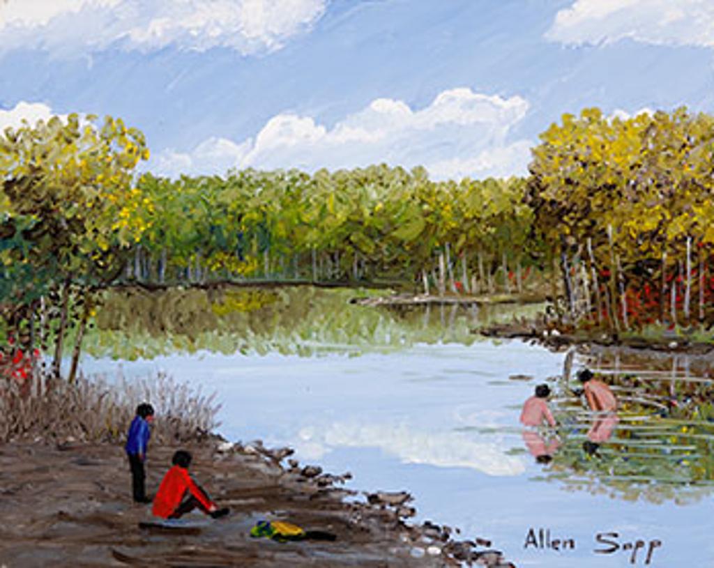 Allen Fredrick Sapp (1929-2015) - Summer Bathing Scene