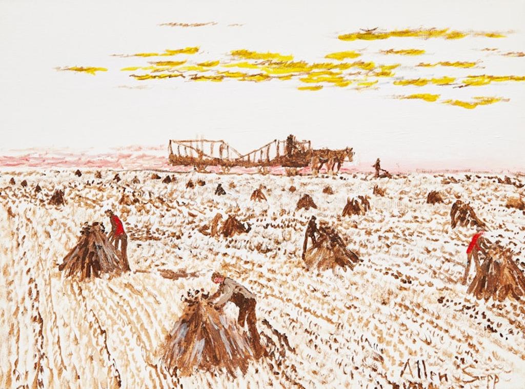 Allen Fredrick Sapp (1929-2015) - Hay Stooks