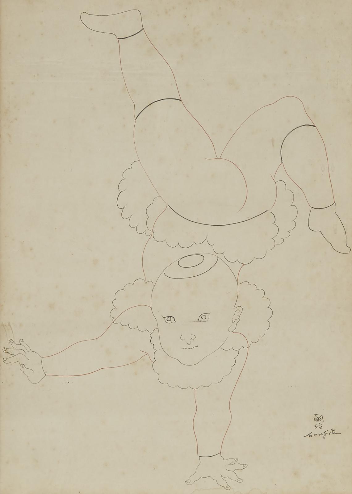 Léonard Tsuguharu Foujita (1886-1968) - Baby Acrobat; Baby Walking
