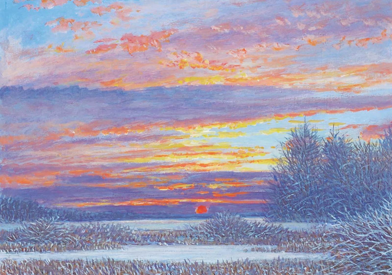 Myles Joseph MacDonald (1941) - Winter Sunset #4