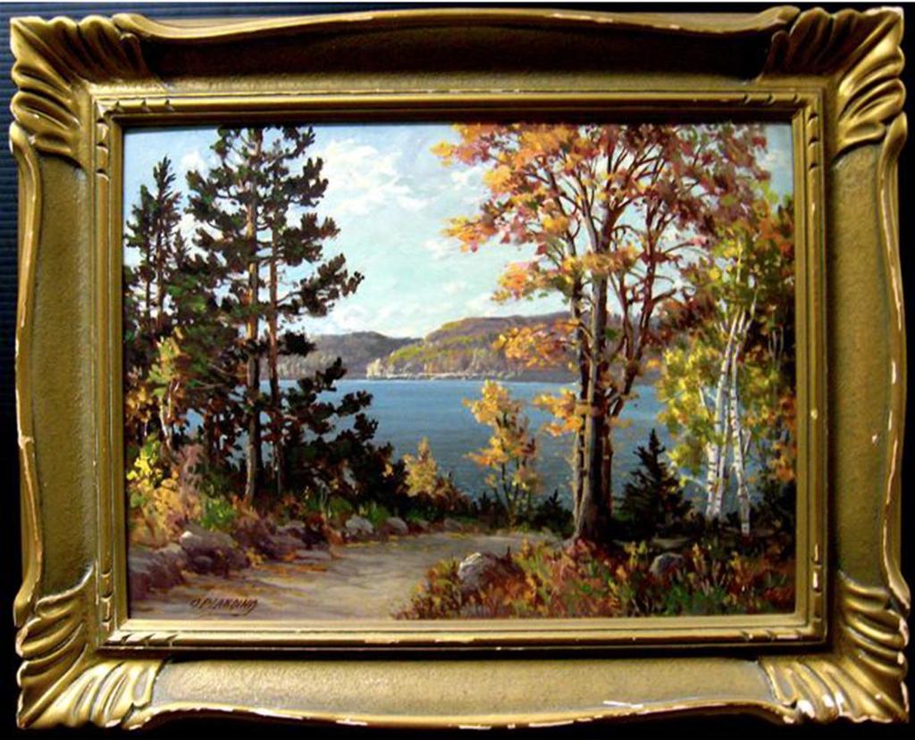 Otto Planding (1887-1964) - Autumn Lake Study