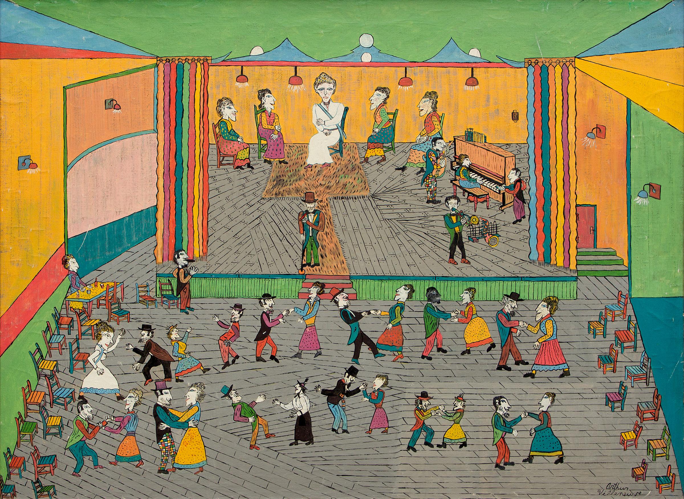 Arthur Villeneuve (1910-1990) - Le bal des paysans, n. d.