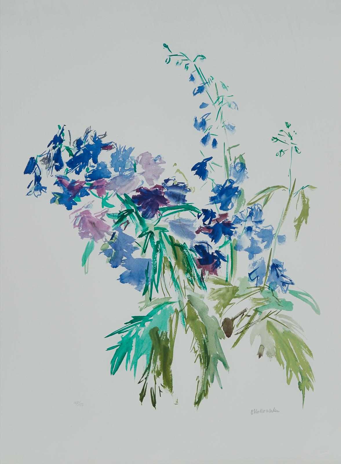 Oskar Kokoschka (1886-1980) - Delphinium, 1974 [wingler/Welz, 513]
