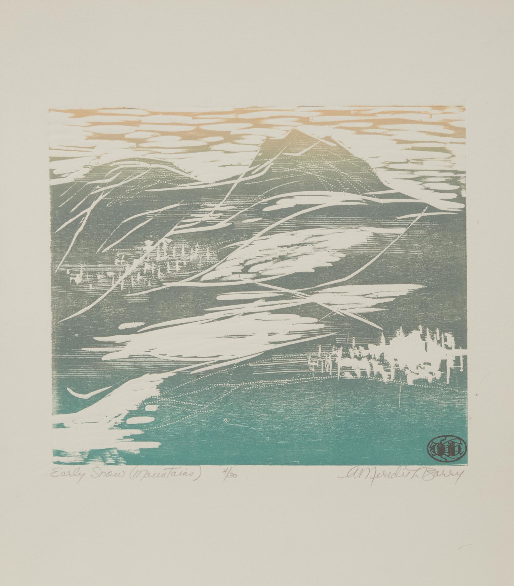 Anne Meredith Barry (1932-2003) - Daybreak, Early Snow (Mountain)
