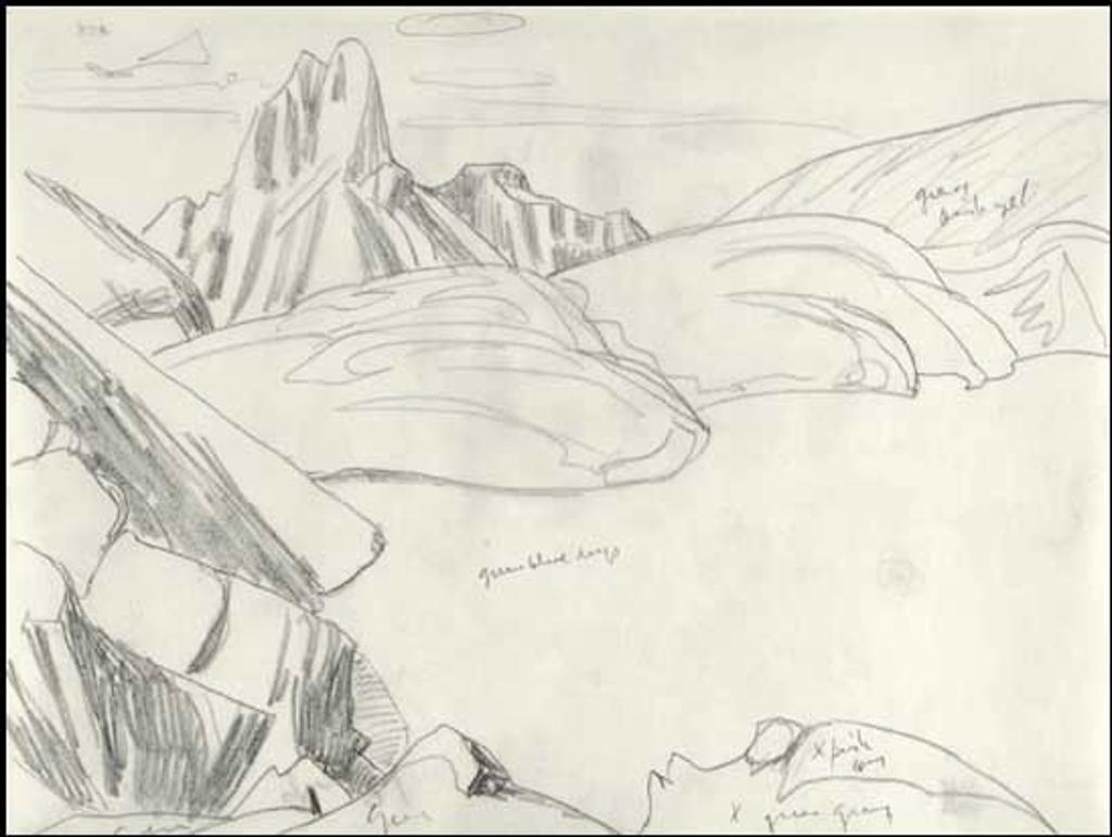 Lawren Stewart Harris (1885-1970) - Rocky Mountain Drawing 9 - 21