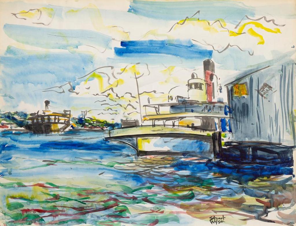 Stuart Wilson (1912-1991) - Untitled - Harbour