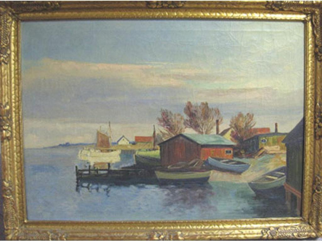 Frederick Wilhelm Jacobsen (1878-1948) - Harbour Scene