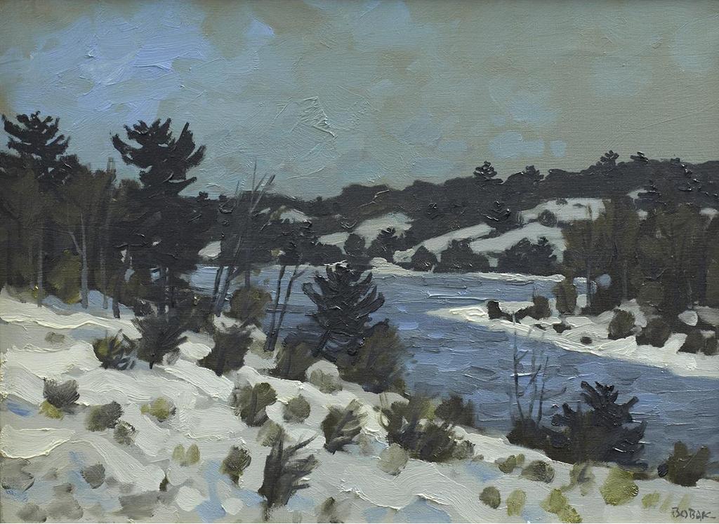 Bruno Joseph Bobak (1923-2012) - Winter Landscape