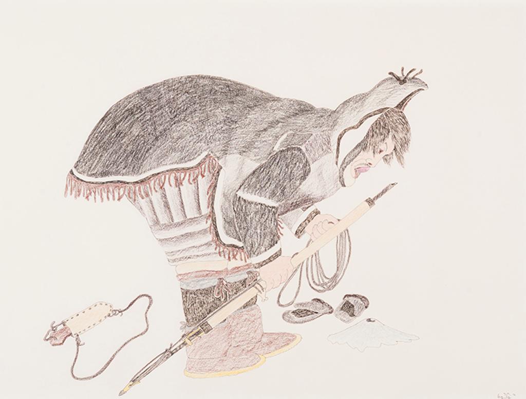 Kananginak Pootoogook (1935-2010) - Ice Fishing