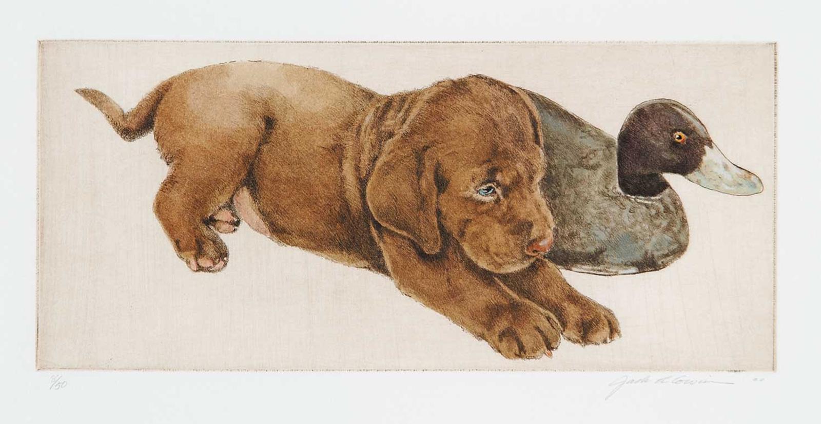 Jack Lee Cowin (1947-2014) - Untitled - Puppy and Decoy  #8/50