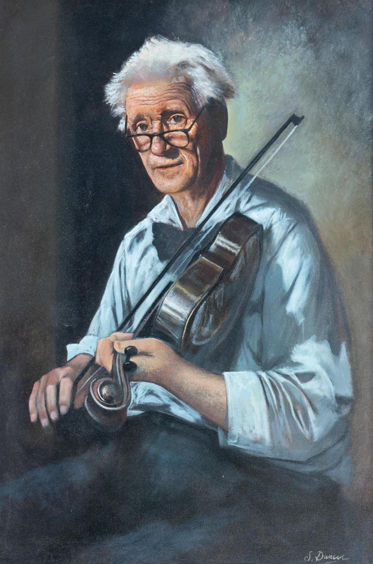 Scott Duncan (1944-2017) - Untitled - Man With Violin