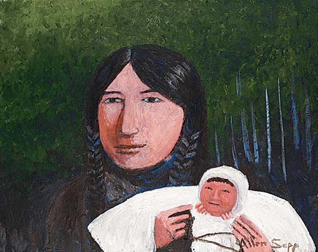 Allen Fredrick Sapp (1929-2015) - Woman with Braids Holding Baby