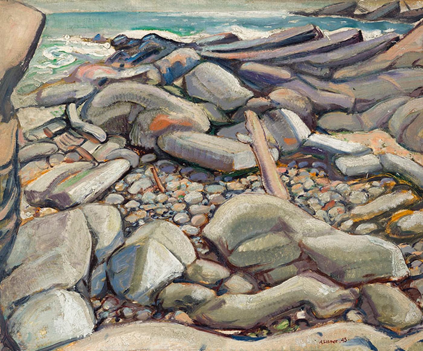 Arthur Lismer (1885-1969) - Shoreline, Georgian Bay