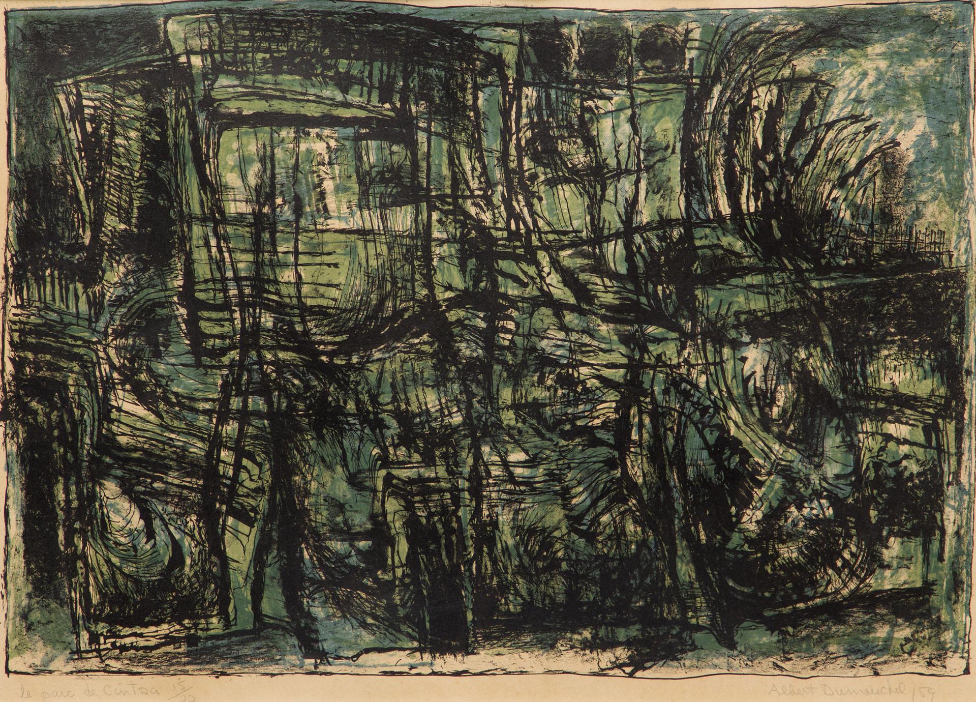 Albert Dumouchel (1916-1971) - Le parc de Cintra, 1959