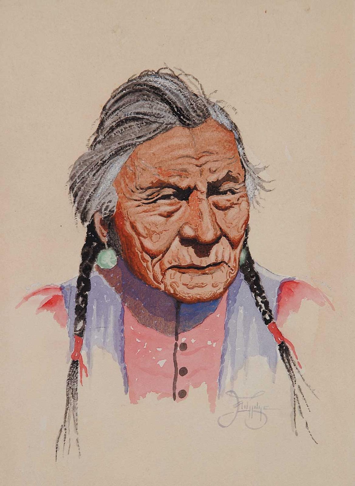 North American School - Untitled - Indian Elder
