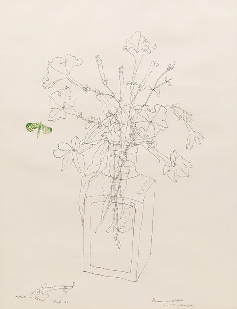 Florence Gertrude Vale (1909-2003) - Petunias and Nicotine in Old Glass Jar