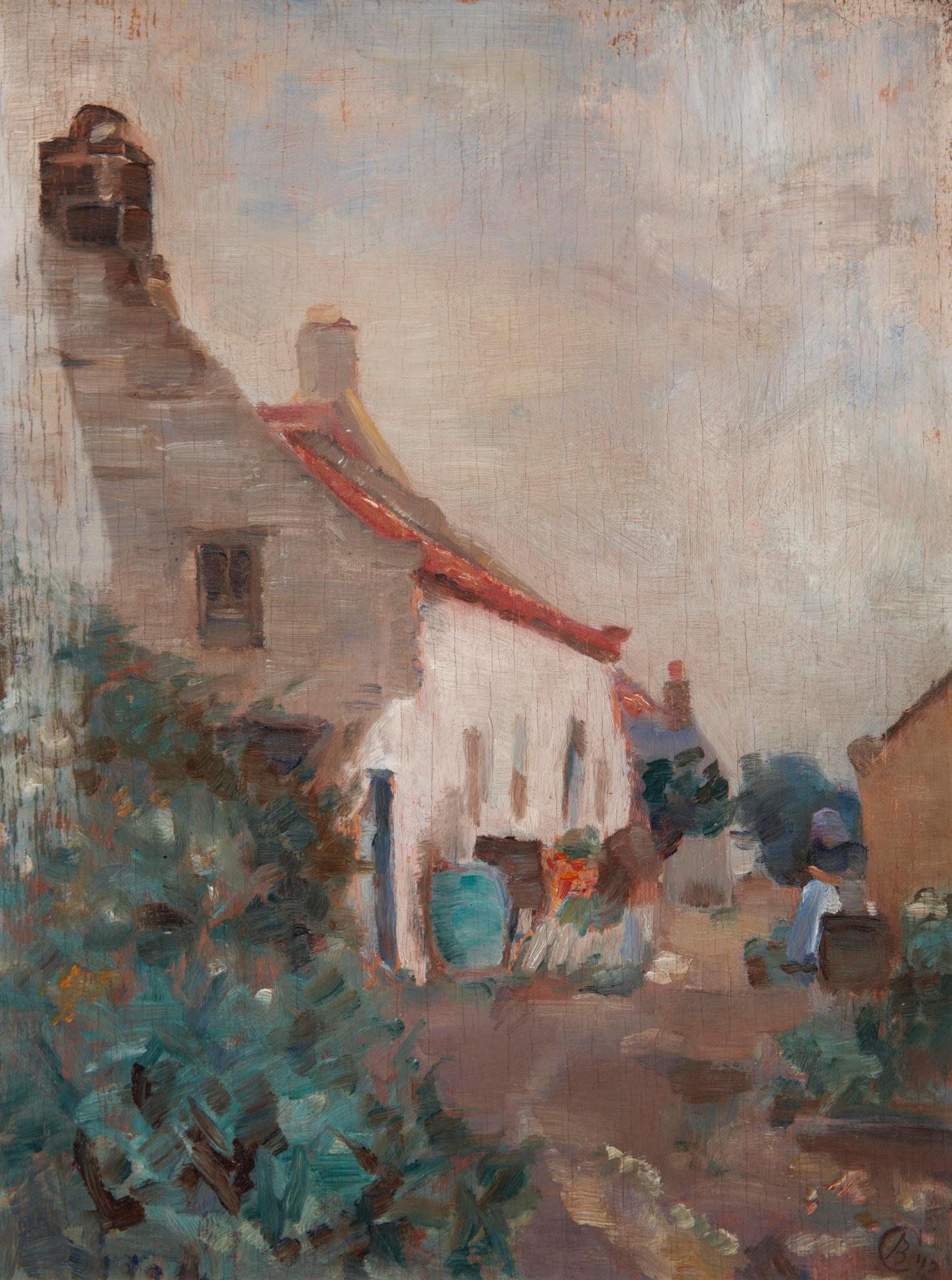 Bertha L. Cochrane (1891-1915) - Cottage at Runswick, Yorkshire