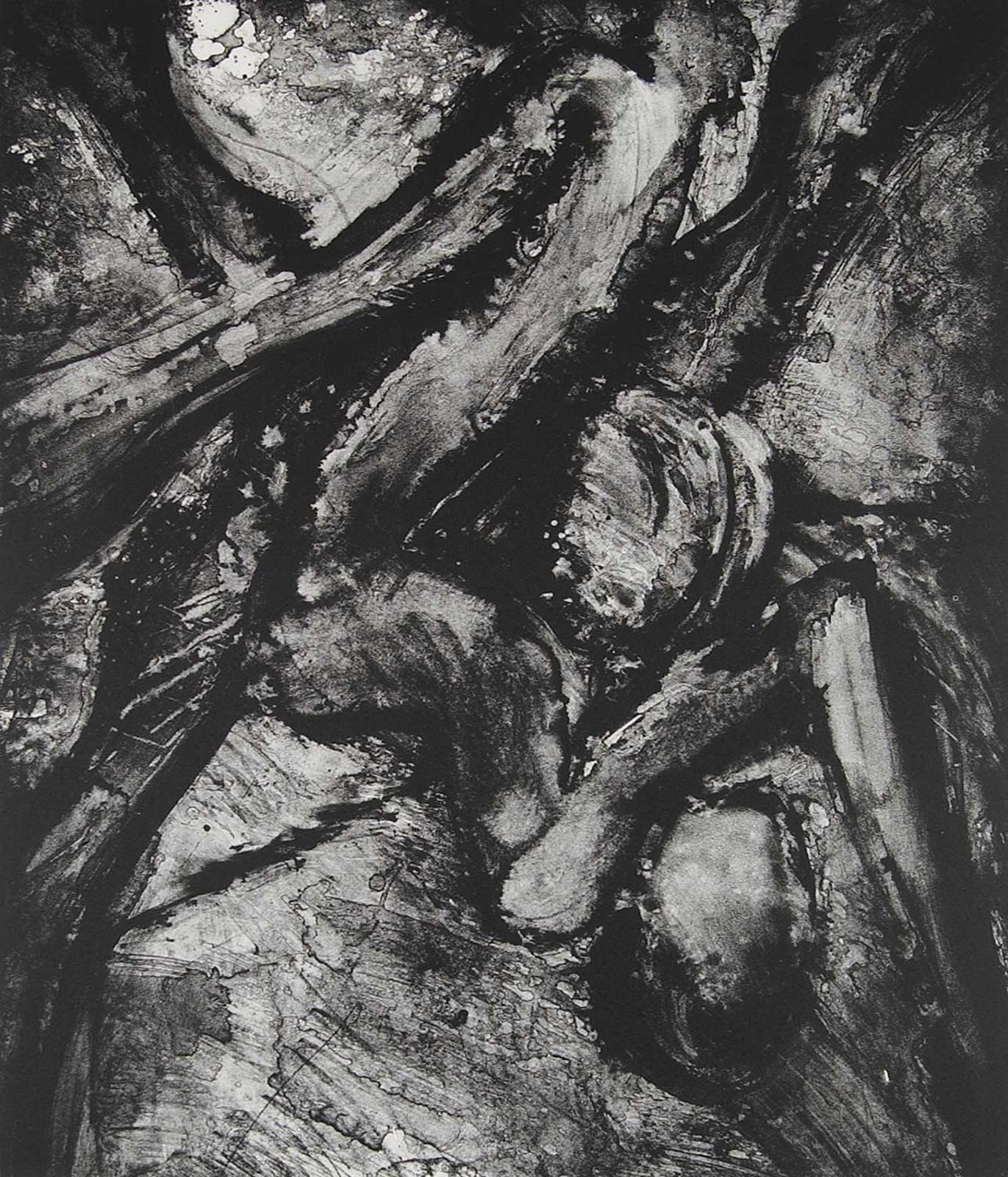 John Graham Coughtry (1931-1999) - Untitled - Black and White Abstraction I #26/28
