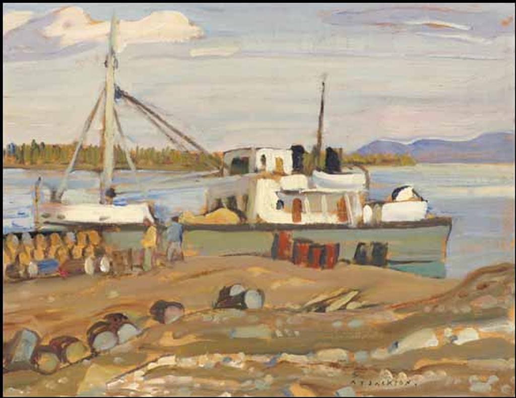 Alexander Young (A. Y.) Jackson (1882-1974) - The Radium Gilbert at Sawmill Bay, Great Bear Lake