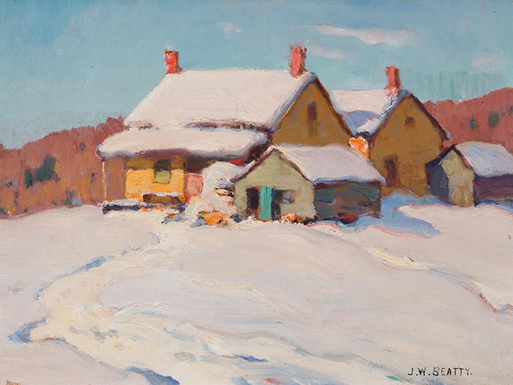John William (J.W.) Beatty (1869-1941) - Farm House, Three Mile Lake, P.S.D.