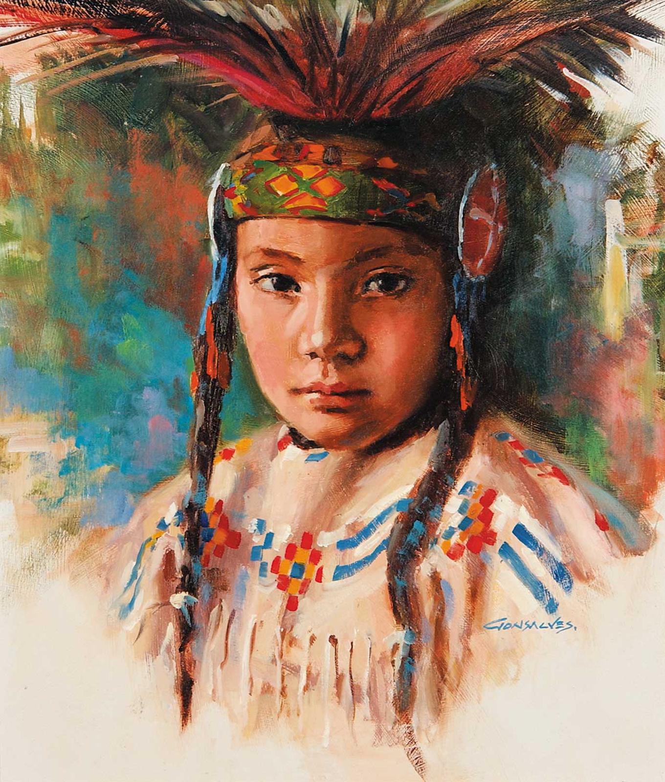 Mannie Gonsalves (1926-2012) - Blackfoot Boy