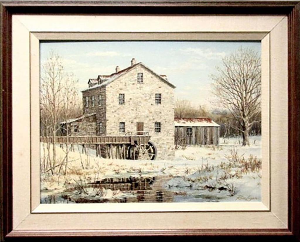 Ross Logan (1935) - The Old Water Mill - Winter
