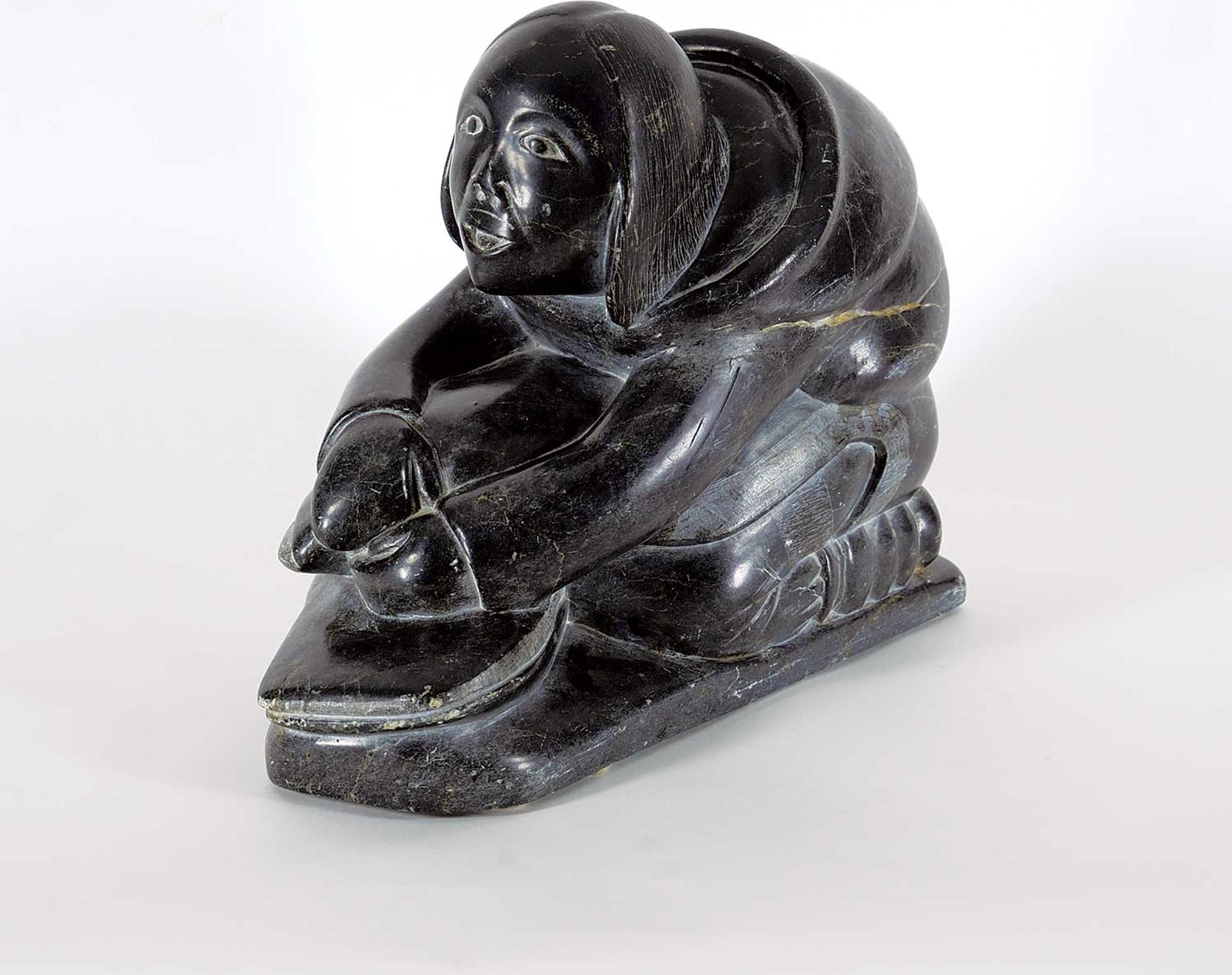 Joanassie Oomayoualook (1934) - Untitled - Skinning Seal