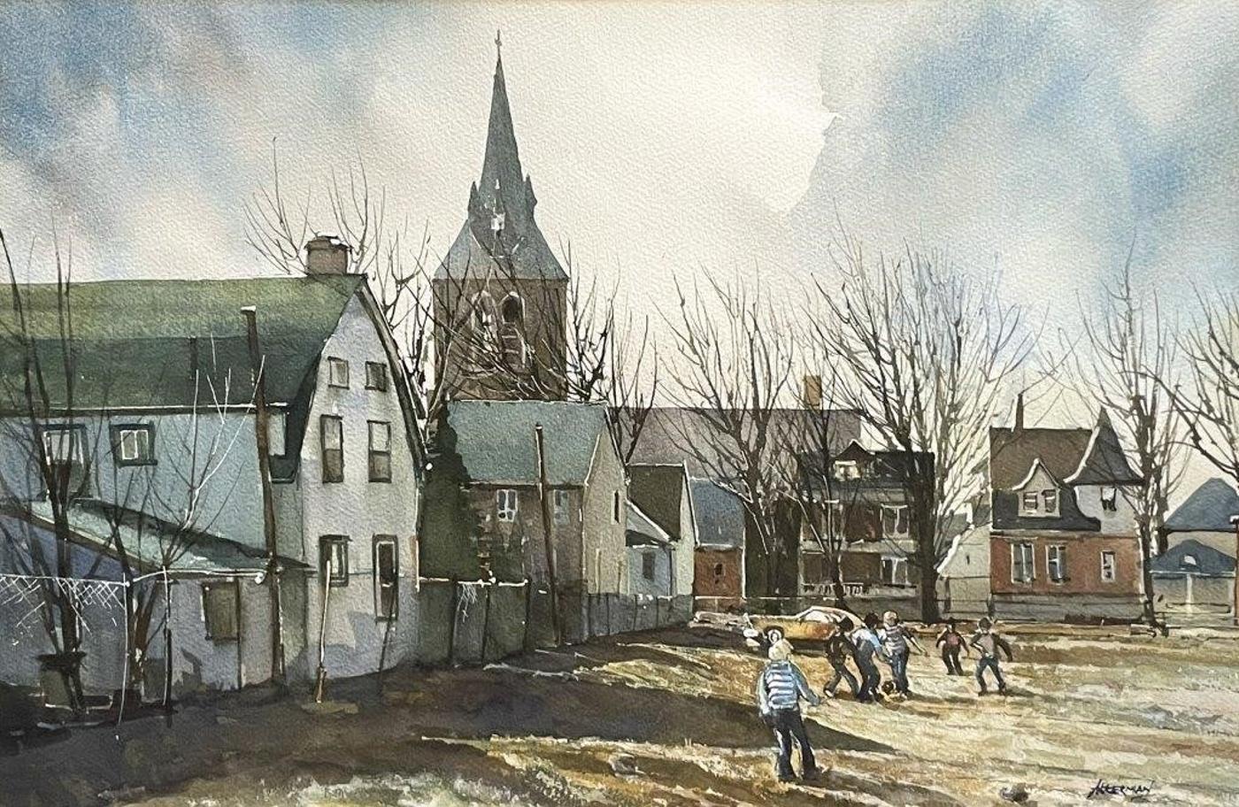 Richard Akerman - watercolour on paper