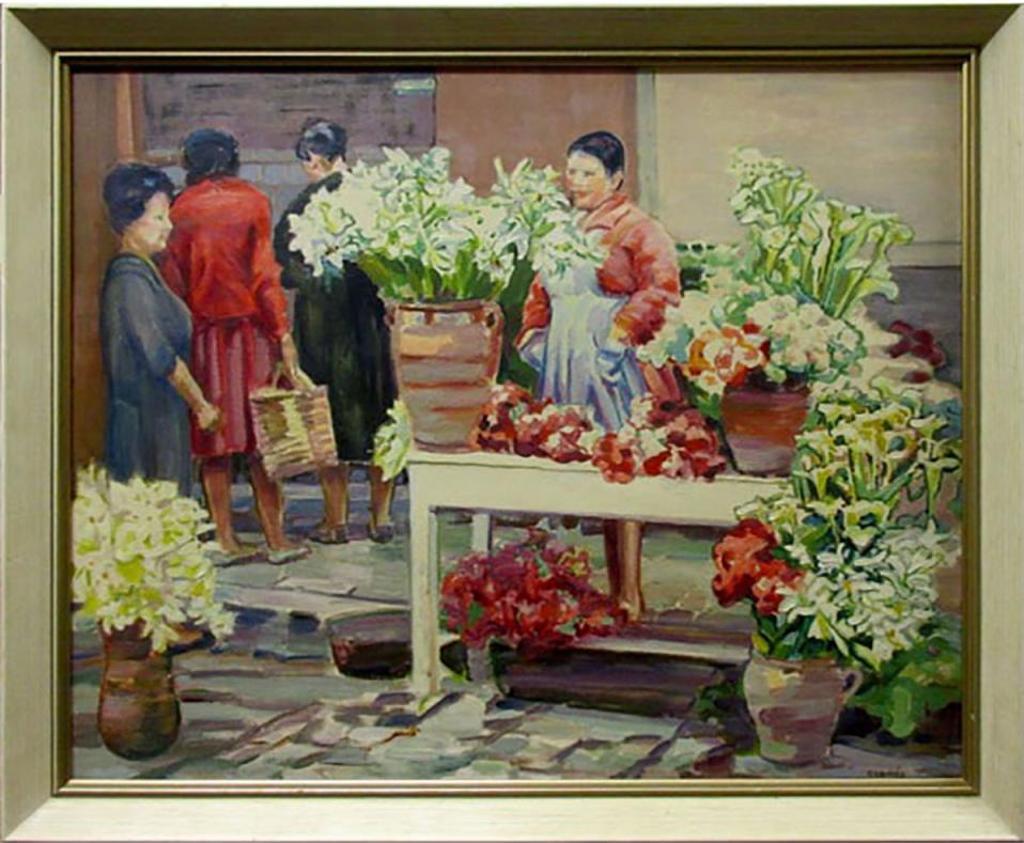 Edith Grace (Lawson) Coombs (1890-1986) - Bashful Flower Seller