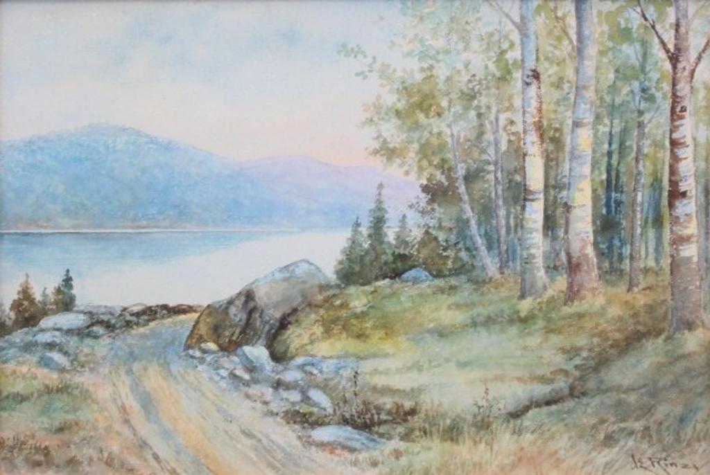 John Henry de Rinzy (1852-1936) - Lakeside Path
