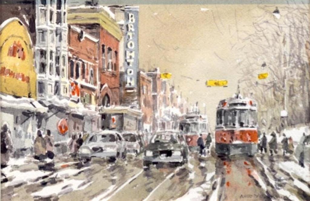 Arto Yuzbasiyan (1948) - Winter scene, Toronto
