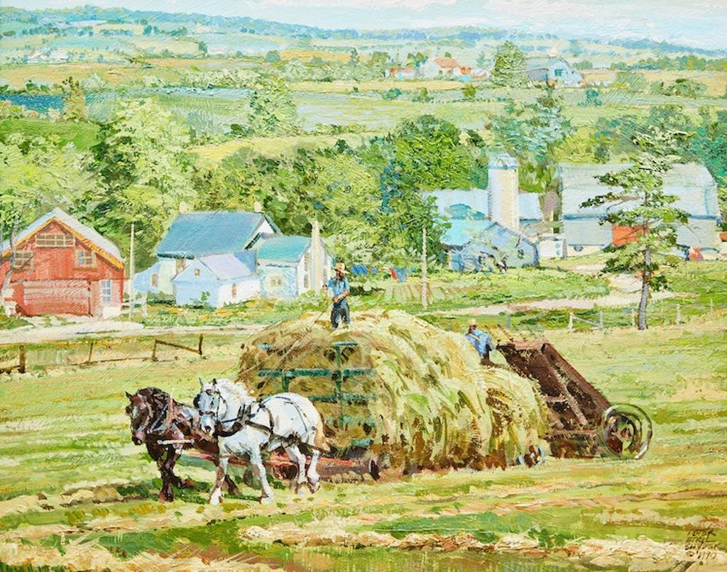 Peter Etril Snyder (1944-2017) - Loading Hay Near Hawkesville