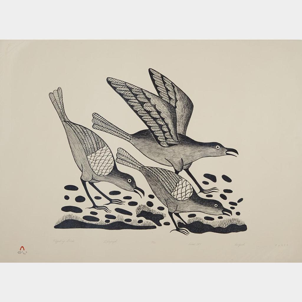 Kenojuak Ashevak (1927-2013) - Migrating Birds
