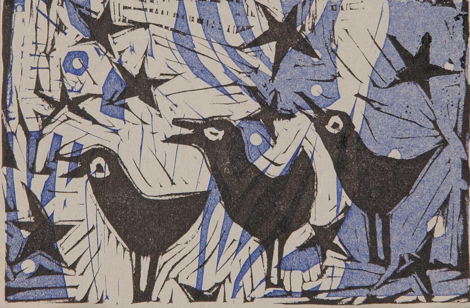 Janet Mitchell (1915-1998) - Untitled - Birds Sing
