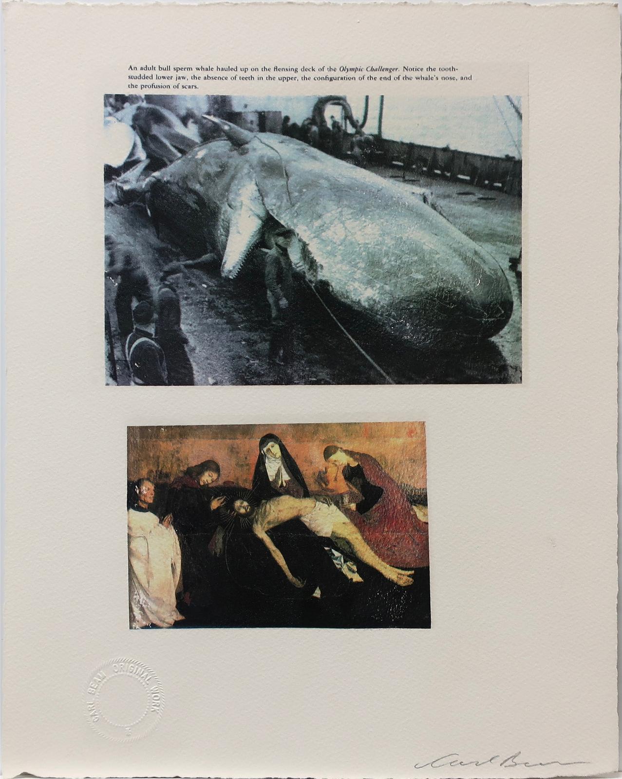 Carl Beam (1943-2005) - Untitled (Adult Sperm Bull Whale-Christ)