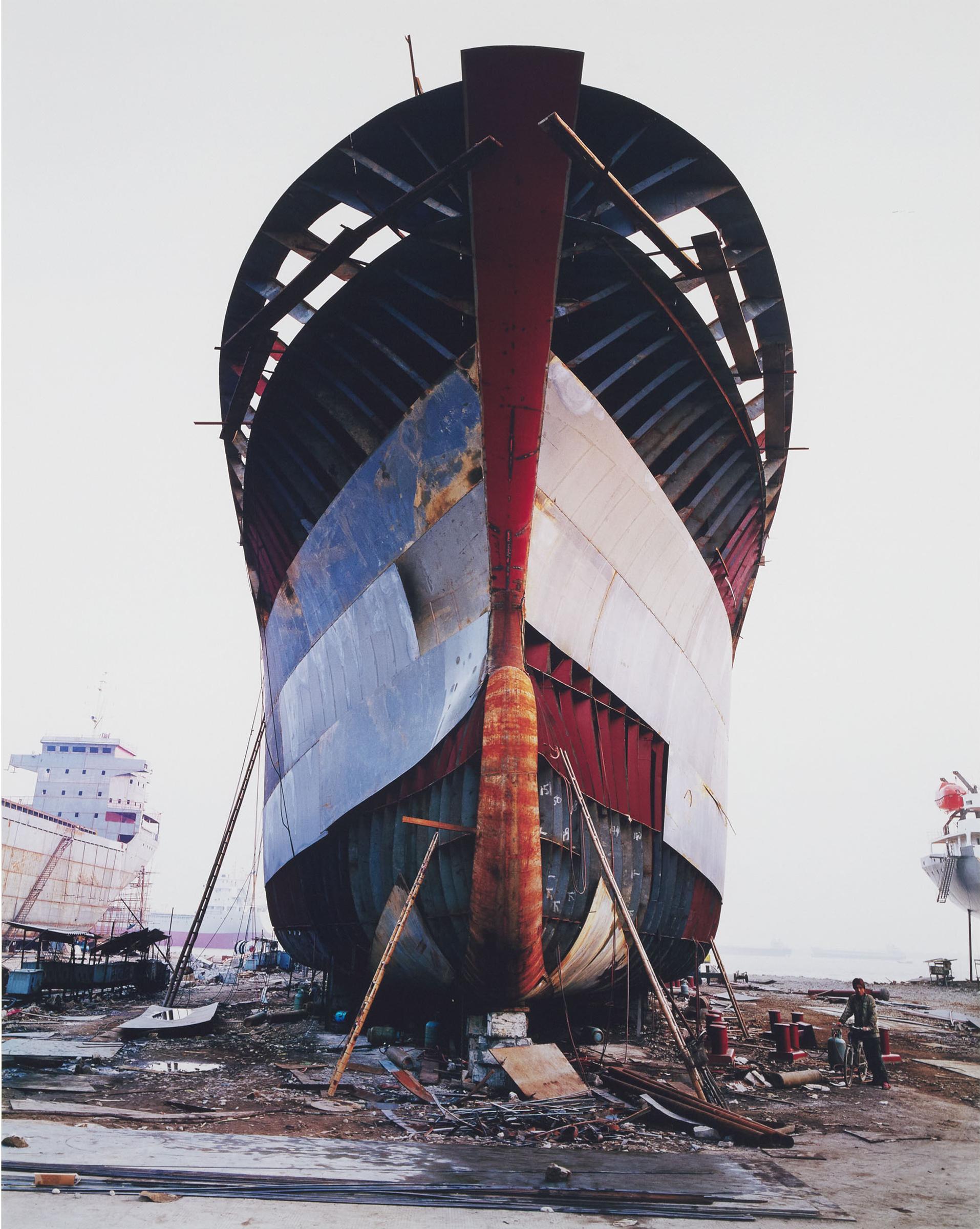 Edward Burtynsky (1955) - Shipyard #13, Qili Port, Zhejiang Province, China, 2005