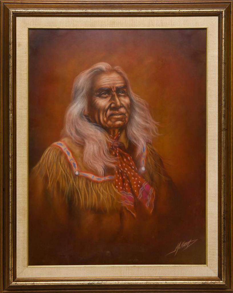 Bob Millard (1947-2014) - Portrait of Chief Dan George