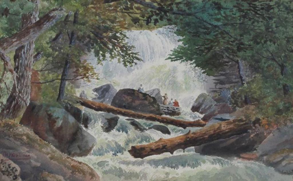Thomas Harrison (T.H.) Wilkinson (1847-1929) - Watching The Waterfall