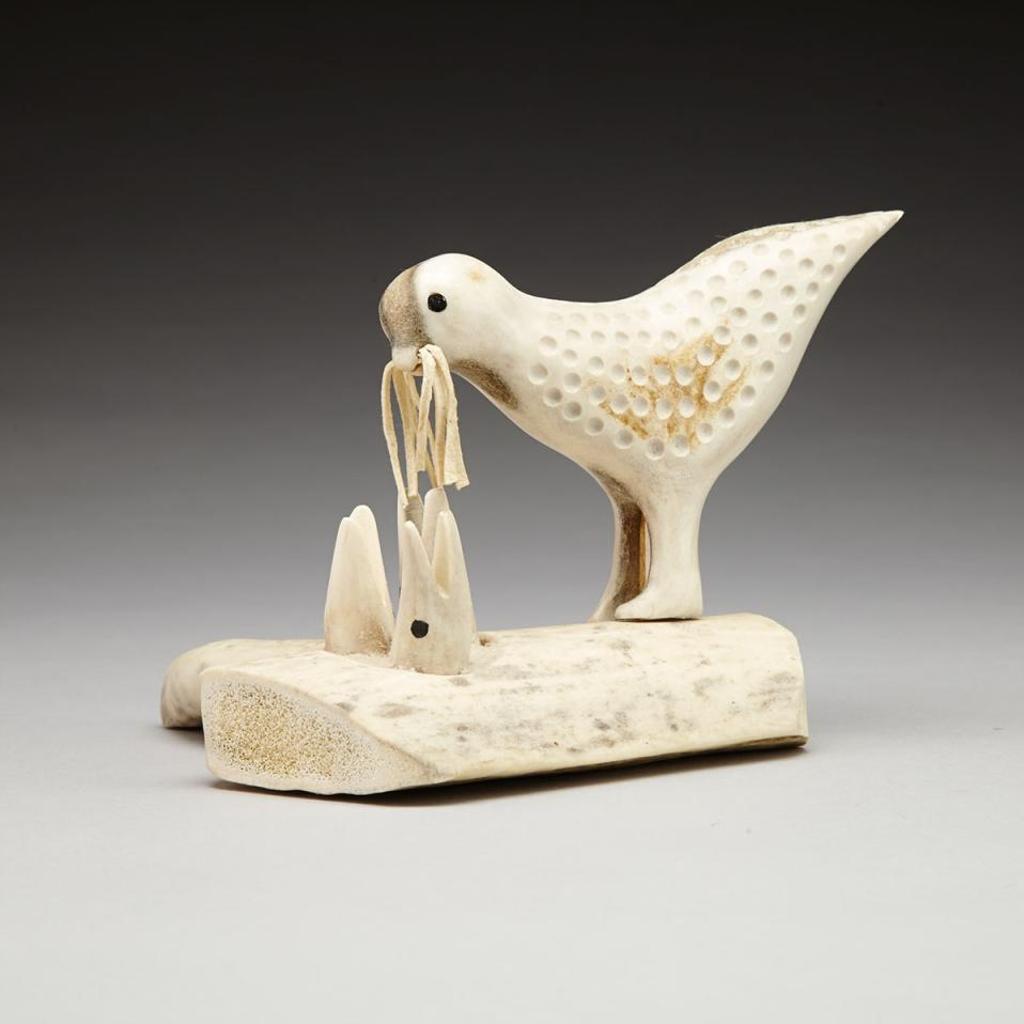 Noah Annanack (1937) - Bird Feeding Its Hatchlings