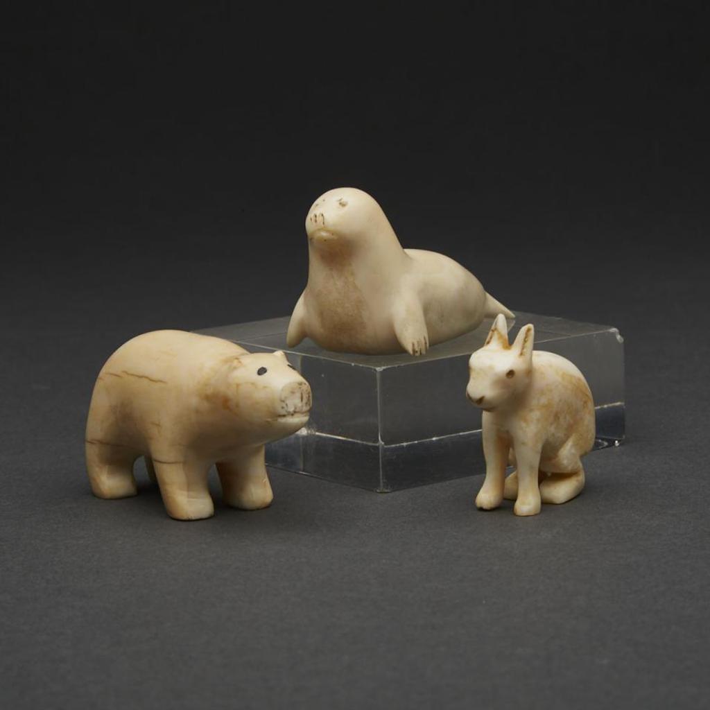 Mark Tungilik (1913-1986) - Bear, Seal And Rabbit