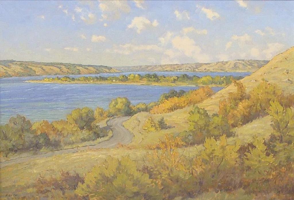 Ernust Luthi (1906-1983) - SEPTEMBER IN THE NORTH HILLS OF KATEPWA LOOKING TOWARDS SANDY BEACH