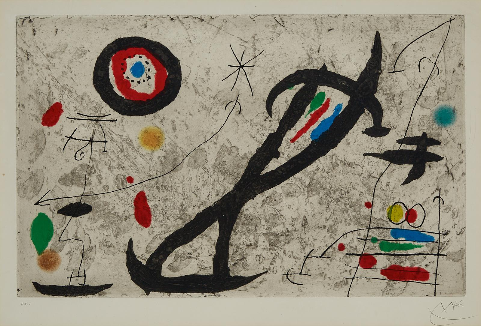 Joan Miró (1893-1983) - Trace Sur La Paroi V, 1967 [dupin, 444]