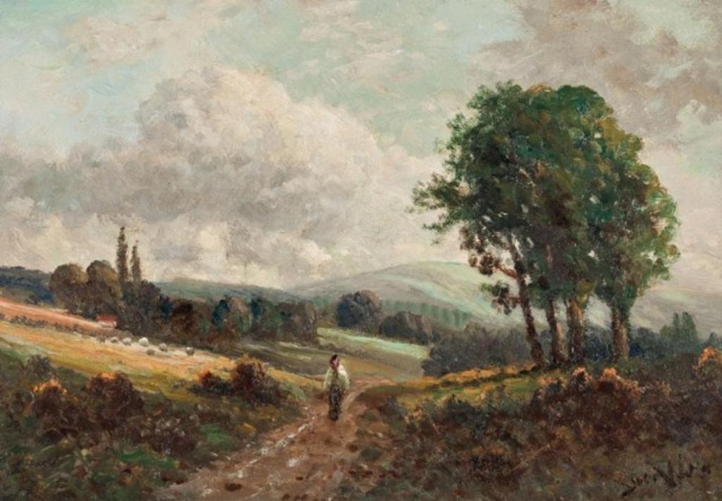 José Weiss (1859-1919) - A Meadow Lane